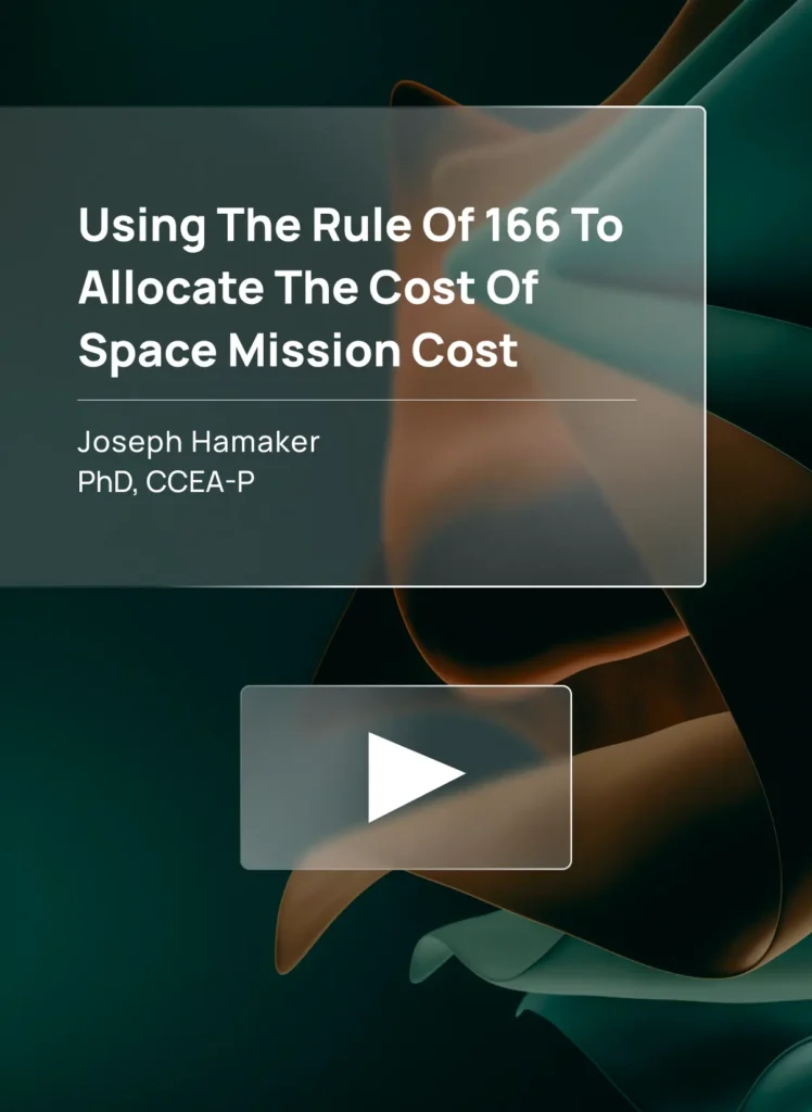 Cover of Using the rule of 166 to allocate the cost of space mission cost